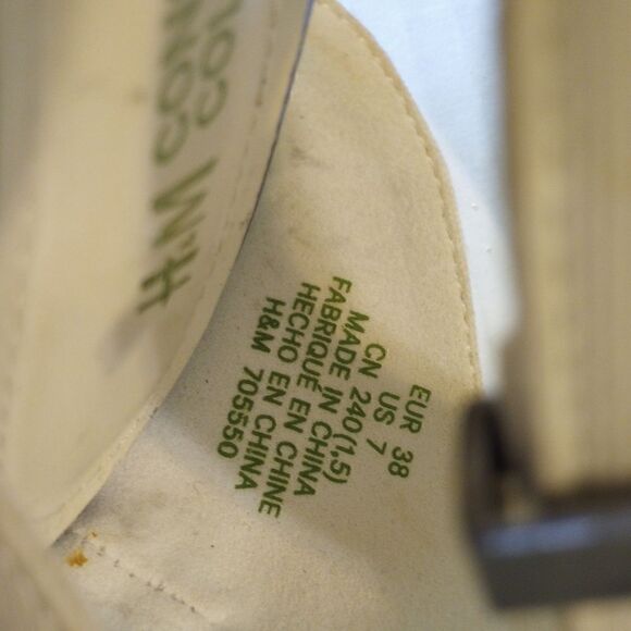 - H&M white mermaid high heels with ankle buckle - Picture 9 of 11